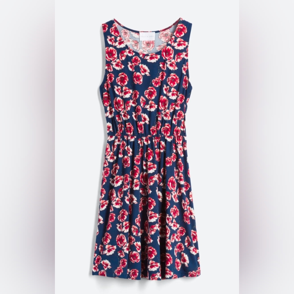 French Grey - Floral Knit Dress